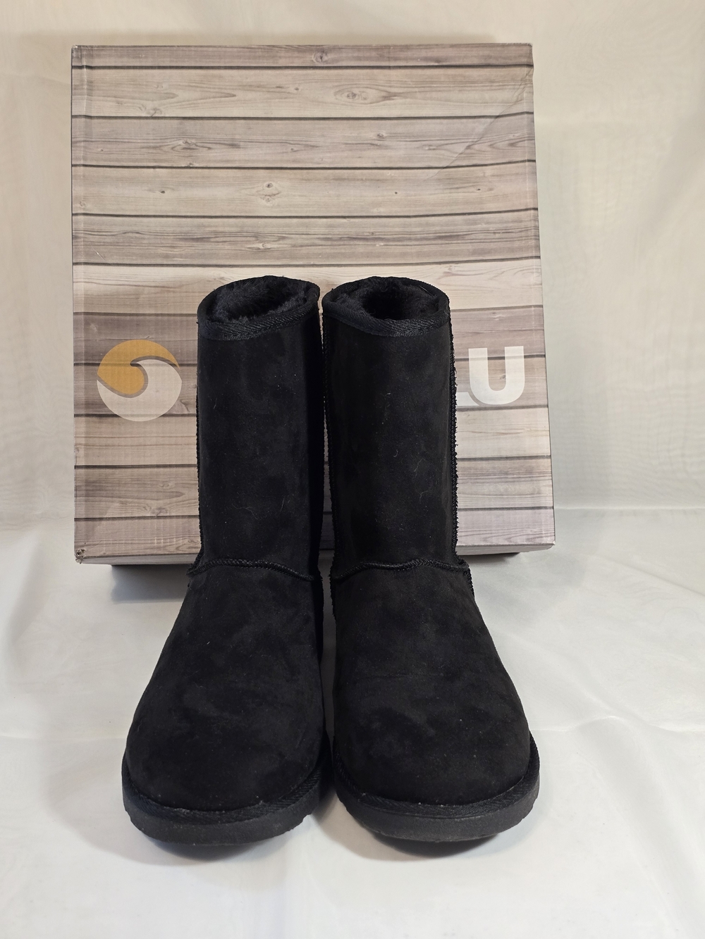 Makalu California Women's Black Classic Fleece-lined Winter Boots Size 8 M